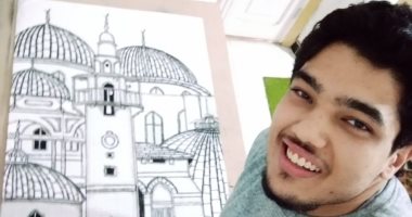 "أحمد" من الشرقية يشارك "صحافة المواطن" موهبته بالرسم