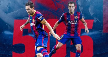 ميسي يعادل تشافي كأكثر لاعبى برشلونة مشاركة فى الدوري الإسباني