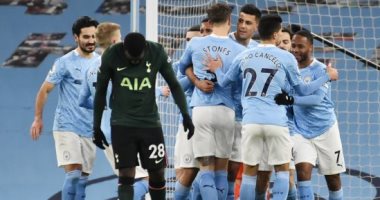 مانشستر سيتي يعزز صدارته للدوري الإنجليزي بثلاثية ضد توتنهام.. فيديو