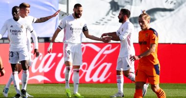 ريال مدريد يواصل انتصاراته فى الدوري الإسباني بثنائية ضد فالنسيا