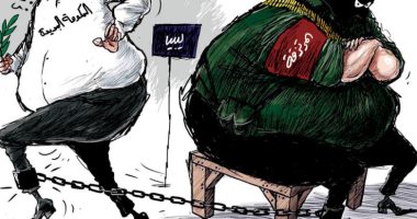 الميليشيات فى ليبيا تقيد عمل الحكومة الجديدة فى كايكاتير سعودى