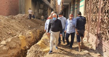 رئيس شركة مياه المنوفية يتفقد أعمال شبكات المياه والصرف بشبين الكوم 