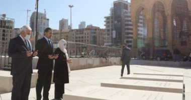 سعد الحريرى يزور ضريح والده فى ذكرى اغتياله الـ16.. صور