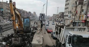 رفع 200 طن قمامة متراكمة بحرم السكة الحديد بالمحلة