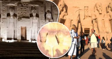 بدء العد التنازلى لتعامد الشمس بأبو سمبل.. تنظيم حفل موسيقى عالمى أمام المعبد وسط إجراءات وقائية.. وفريق أثرى يرمم معبدى رمسيس ونفارتارى وتثبيت الألوان.. وزيادة المساحات الخضراء وسيارات جولف لنقل السائحين.. صور