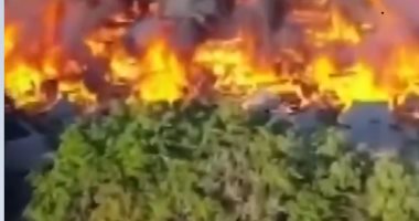 حريق يلتهم قرية تراثية فى الصين عمرها 400 عام.. فيديو