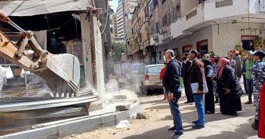 حى الدقى يشن حملة لإزالة الإشغالات والمخالفات بشارع سليمان جوهر.. صور