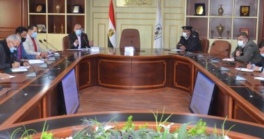 سكرتير عام بنى سويف يناقش الموقف التنفيذى لرصد التعديات ومخالفات البناء