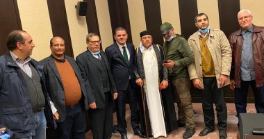 عضو "الأعلى للقبائل الليبية": ناقشنا مع الدبيبة فى مصر المصالحة الوطنية.. صور