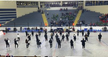 طابور عرض وأوركسترا فى حفل افتتاح بطولة أفريقيا للطائرة.. فيديو