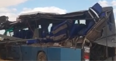أسماء ضحايا ومصابى حادث تصادم أتوبيس نقل عام مع شاحنة نقل بالوادى الجديد