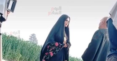 صور حصرية للسقا ومى عمر بشخصياتهما فى كواليس "نسل الأغراب"