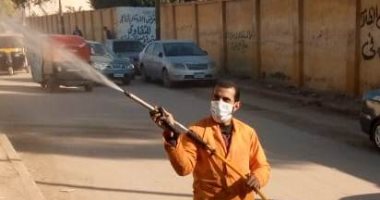 تطهير شوارع وميادين الدلنجات لمواجهة فيروس كورونا بالبحيرة