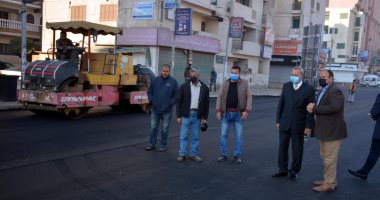 محافظ القليوبية يتفقد أعمال رصف شارع فريد ندا بتكلفة 38 مليون جنيه.. صور