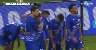 النصر يتقدم بهدفين على الشارقة فى الشوط الأول بنصف نهائي كأس الإمارات