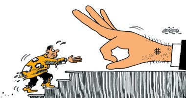كاريكاتير صحيفة عمانية.. القوى الكبرى تطيح بالفقراء للاحتفاظ بالهيمنة