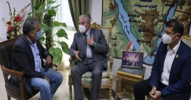 محافظ جنوب سيناء يستقبل مساعد وزير السياحة والآثار لشئون المنشآت الفندقية