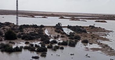 الموجه الشتوية تخلف سيول فى عدة مناطق بوسط سيناء