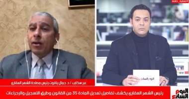 رئيس الشهر العقارى يكشف حقيقة توقيع عقوبات على عدم تسجيل الشقق