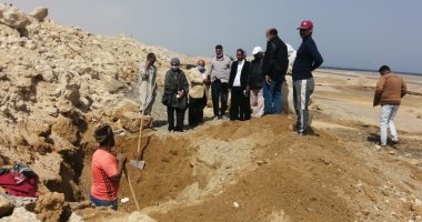 رئيس مدينة سفاجا : جارى إصلاح كسر ماسورة مياه الكيلو 17