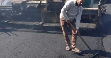 رصف طريق أبو نشابة - الخطاطبة بتكلفة 3.5 ملايين جنيه فى المنوفية