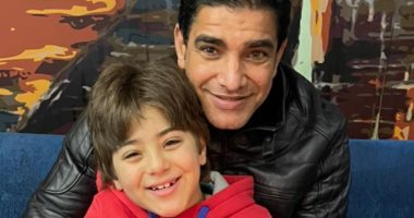 إبراهيم نور الدين يحتفل بعيد ميلاد ابنه.. صور