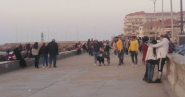 الحياة حلوة.. توافد المواطنين على منطقة اللسان برأس البر للاستمتاع بالجو.. فيديو