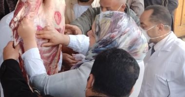 ضبط 64 مخالفة تموينية بالمنيا و70 كجم لحوم مذبوحة خارج السلخانة بالمنوفية