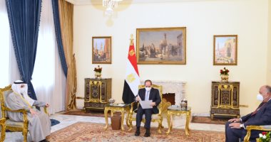 الرئيس السيسي يتسلم رسالة خطية من أمير دولة الكويت