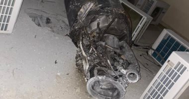 صور توثق شظايا صاروخ باليستى أطلقه ميليشيا الحوثى الإرهابية على الرياض