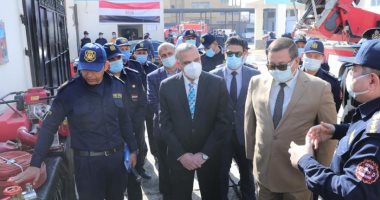 محافظ سوهاج ومدير الأمن يشهدان فعاليات الاحتفال باليوم العالمى للحماية المدنية