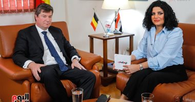 سفارة بلجيكا فى القاهرة تبرز حوار سفيرها مع اليوم السابع على حساباتها بمواقع التواصل الاجتماعى