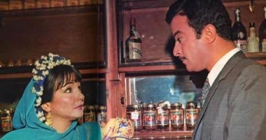 صورة نادرة جمعت يوسف شعبان مع شادية من كواليس "ميرامار" منذ عام 1969