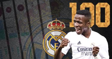 فينيسيوس يخوض مباراته الـ 100 مع ريال مدريد ضد سوسيداد الليلة