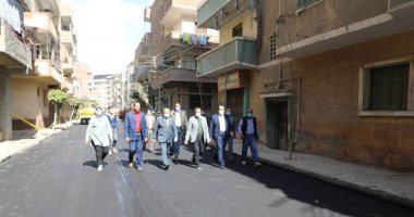 محافظ المنوفية يتابع أعمال رصف عدد من شوارع حى غرب شبين الكوم