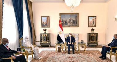 الرئيس السيسى لوزير خارجية السودان: أمن واستقرار الخرطوم جزء لا يتجزأ من أمن واستقرار مصر.. ويؤكد حتمية التوصل لاتفاق قانونى ملزم لملء وتشغيل سد النهضة.. ومريم الصادق تثمن الدعم المصرى للحفاظ على سلامة بلادها