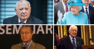 مشاهير 90+.. ميخائيل جورباتشوف آخر زعماء الاتحاد السوفيتى ينضم للقائمة والملكة إليزابيث الأشهر.. مهاتير محمد أكبر من تولى الحكم فى العالم فى عمر الـ92.. وإمبراطور الإعلام العالمى روبرت مردوخ يستعد للحاق بهم