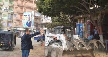 إزالة الإشغالات ورصف الطرق بالانترلوك وإعادة تأهيل الكبارى بكفر الشيخ