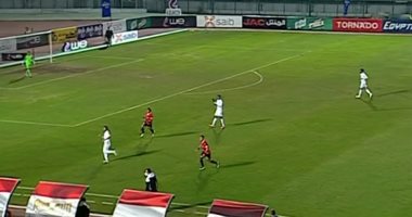 إنبى يتقدم على طلائع الجيش بهدف في الشوط الأول.. فيديو