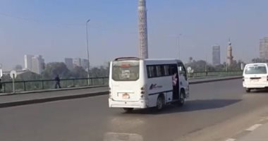 حركة المرور أعلى كوبرى أكتوبر وحالة الطقس فى القاهرة.. بث مباشر