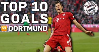 أجمل 10 أهداف لـ بايرن ميونخ ضد دورتموند قبل موقعة اليوم.. فيديو