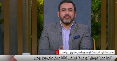 متحدث صندوق تحيا مصر لـ"التاسعة": تنفيذ مبادرة نور حياة فى 19 محافظة حتى الآن
