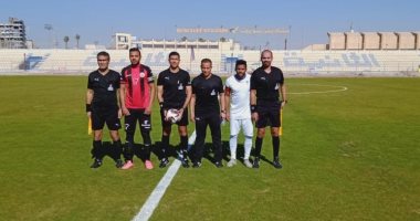 دقيقة حداد على أرواح ضحايا حادث الكريمات فى مباراة بنى سويف والدخان 