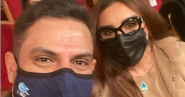 أنغام بصحبة أمير طعيمة بالكمامة قبل طرح "هو نفس الشوق".. والأخير: الالتزام حلو