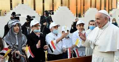بابا الفاتيكان يحضر قداسا فى كاتدرائية القديس يوسف ببغداد..صور 
