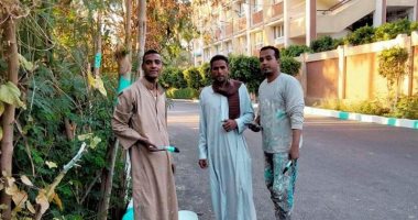 فيها حاجة حلوة.. أهالى قرية الحلة بقوص في قنا يرصفون ويزينون الشوارع