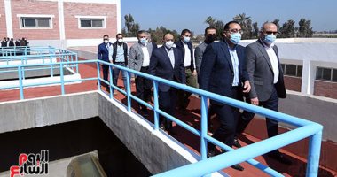 رئيس الوزراء يتفقد محطة مياه الباجور بالمنوفية 