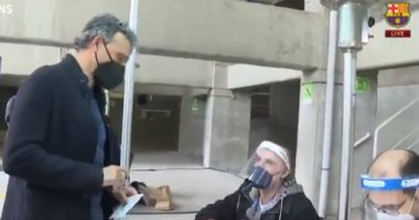 لويس إنريكي يشارك فى انتخابات برشلونة لاختيار رئيس جديد.. فيديو