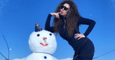 ميريام فارس تستمع بالثلوج بصحبة ابنها × 10 صور