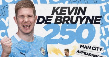 مان سيتي ضد مان يونايتد.. دى بروين يصل لمباراته 250 بقميص السيتزينز 